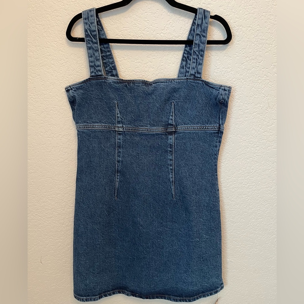 Reformation Lizzie Denim Dress Size 10 NEW